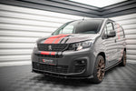 Maxton Parts - Frontlippe passend für Peugeot Partner Mk3 schwarz Hochglanz