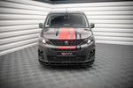 Maxton Parts - Frontlippe passend für Peugeot Partner Mk3 schwarz Hochglanz