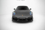 Maxton Parts - Frontlippe passend für Porsche 911 Turbo S Sport Package 992 schwarz Hochglanz