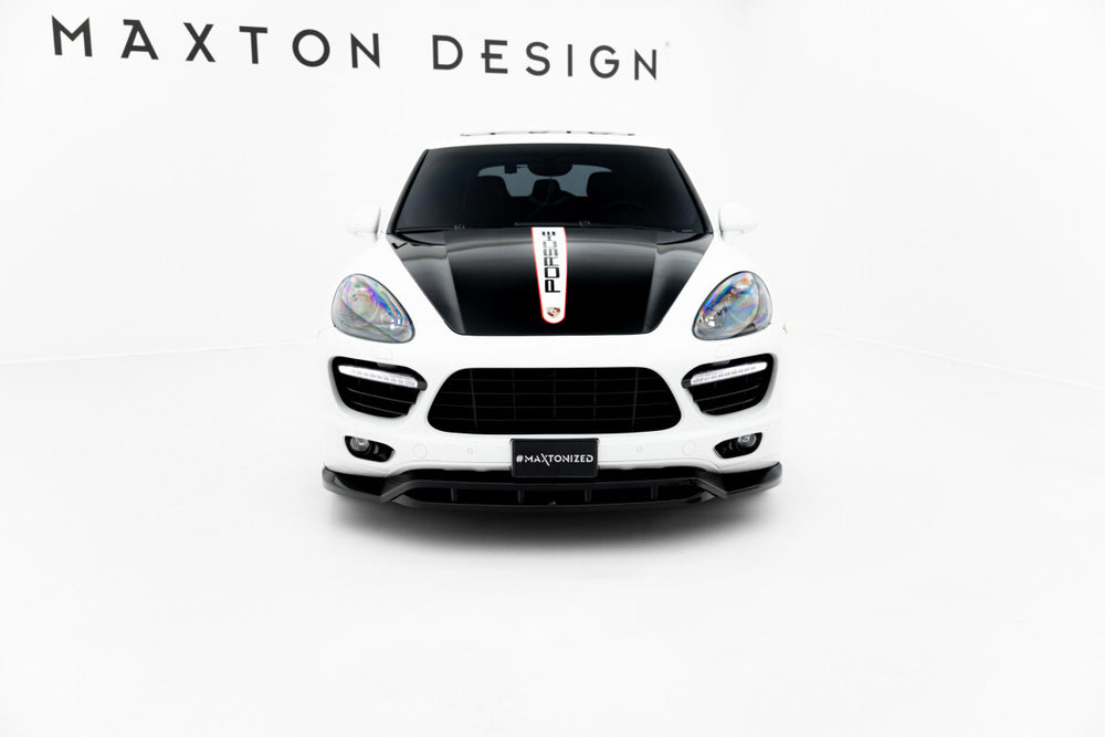 Maxton Parts - Frontlippe passend für Porsche Cayenne Turbo / Standard Mk2 schwarz Hochglanz