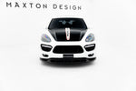 Maxton Parts - Frontlippe passend für Porsche Cayenne Turbo / Standard Mk2 schwarz Hochglanz