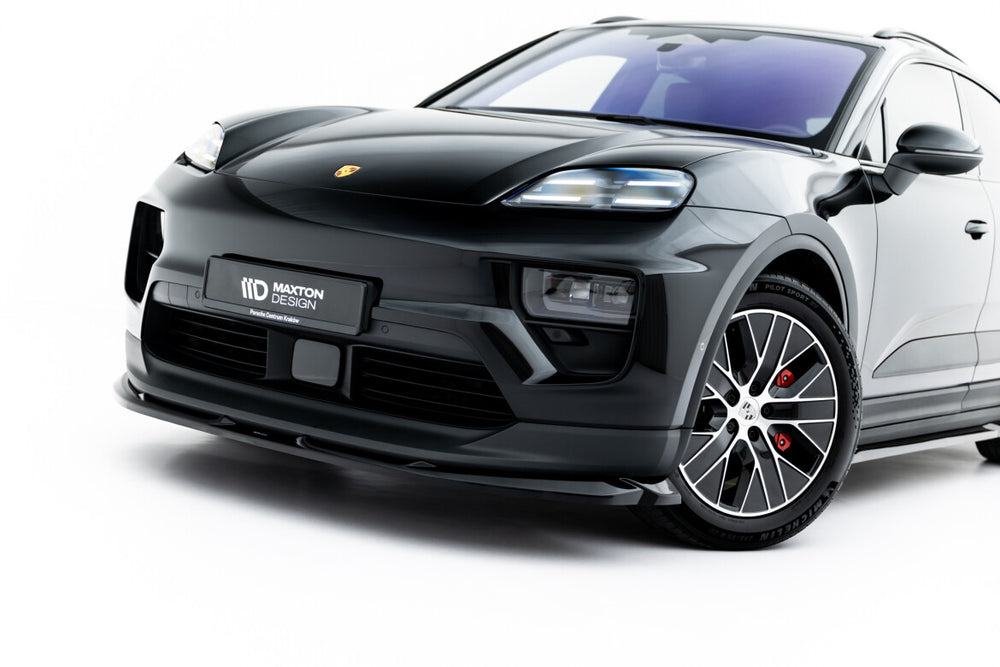 Maxton Parts - Frontlippe passend für Porsche Macan EV Mk1 schwarz Hochglanz