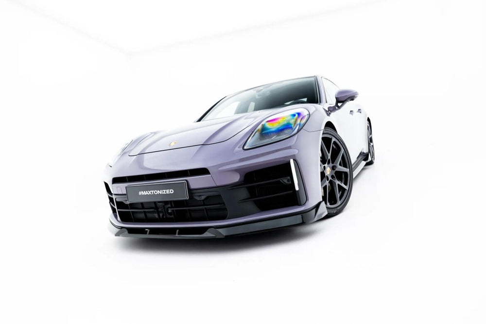 Maxton Parts - Frontlippe passend für Porsche Panamera 4 / 4S E-Hybrid / 4 E-Hybrid 972 schwarz Hochglanz
