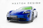 Maxton Parts - Frontlippe passend für Porsche Taycan Turbo S Mk1 schwarz Hochglanz