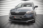 Maxton Parts - Frontlippe passend für Skoda Fabia Mk3 FL schwarz Hochglanz