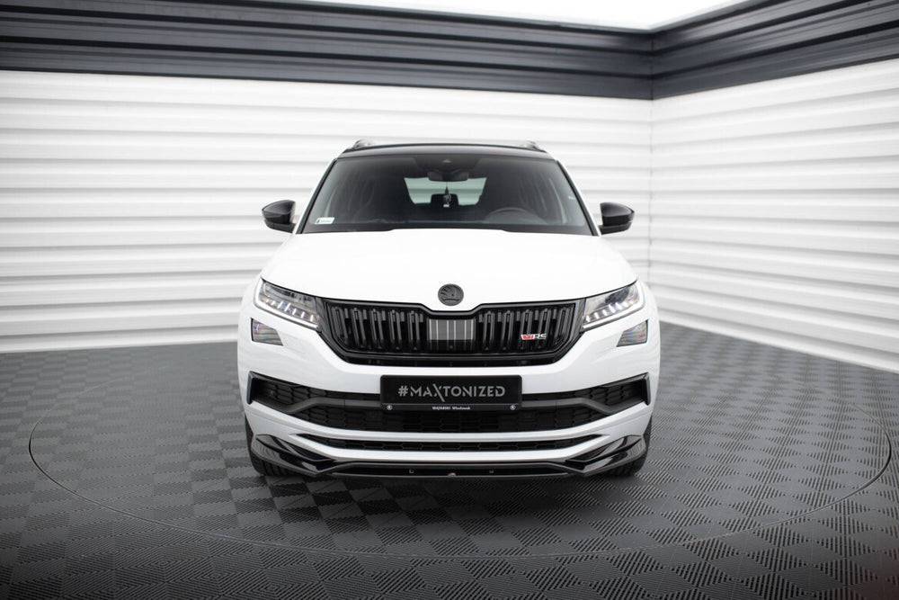 Maxton Parts - Frontlippe passend für Skoda Kodiaq Mk1 Sportline/RS schwarz Hochglanz