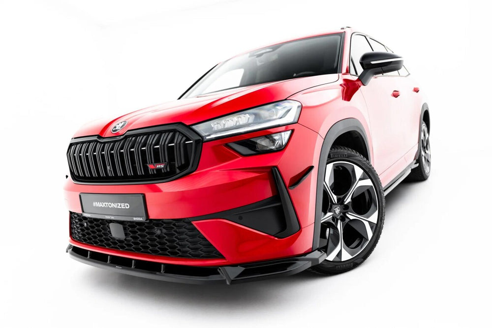 Maxton Parts - Frontlippe passend für Skoda Kodiaq RS Mk2 schwarz Hochglanz