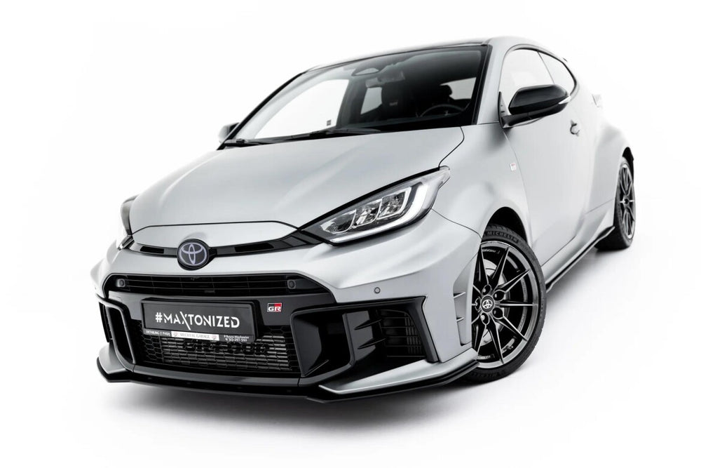 Maxton Parts - Frontlippe passend für Toyota GR Yaris Mk4 Facelift schwarz matt (TOYA4FGR4CNC-FD1B)