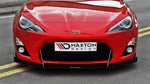 Maxton Parts - Frontlippe passend für Toyota GT86 mit Wings schwarz matt
