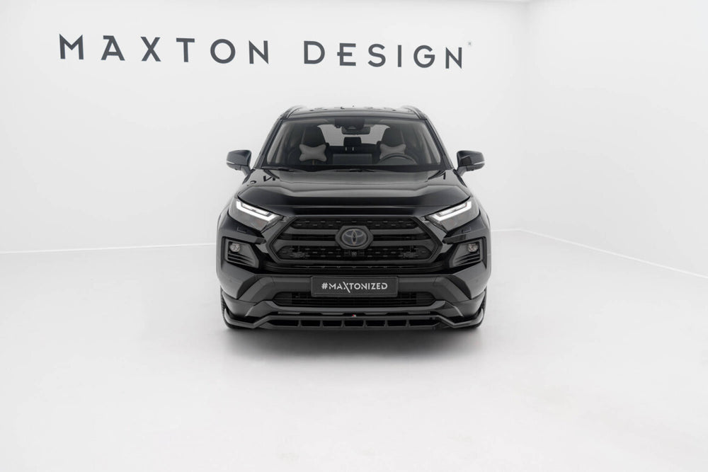 Maxton Parts - Frontlippe passend für Toyota RAV4 Adventure Mk5 schwarz Hochglanz