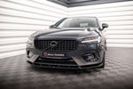 Maxton Parts - Frontlippe passend für Volvo V90 / S90 R-Design Mk2 schwarz Hochglanz