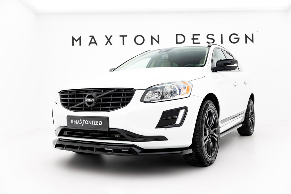 Maxton Parts - Frontlippe passend für Volvo XC60 Mk1 FL schwarz Hochglanz