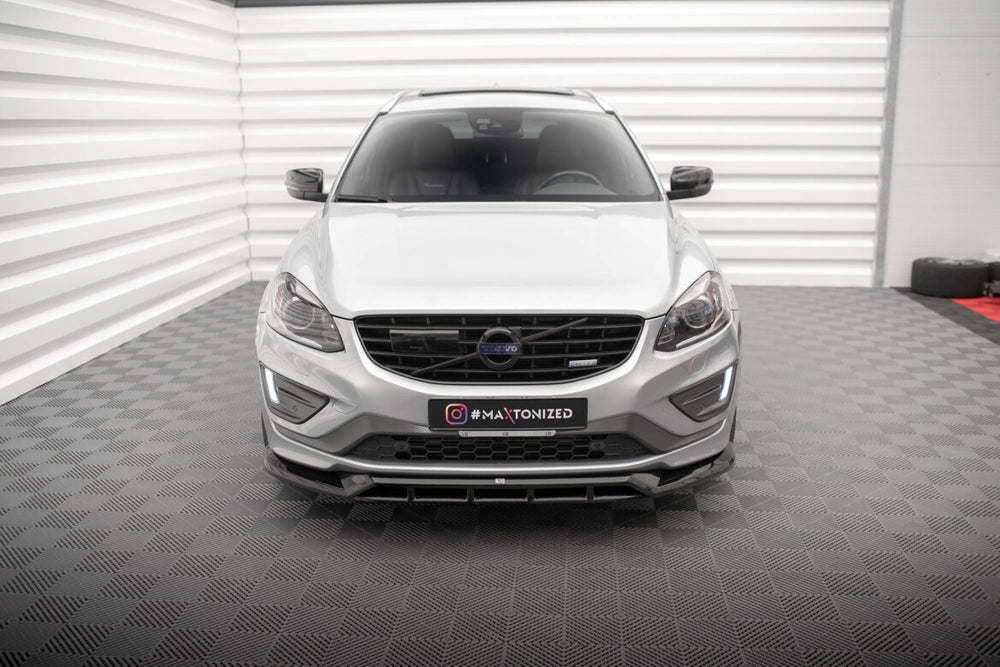 Maxton Parts - Frontlippe passend für Volvo XC60 R-Design Mk1 FL schwarz Hochglanz