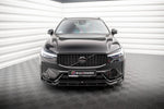 Maxton Parts - Frontlippe passend für Volvo XC60 R-Design Mk2 FL schwarz Hochglanz