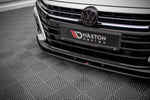 Maxton Parts - Frontlippe passend für VW Arteon R Limousine / Shooting Brake Mk1 Faceift schwarz matt