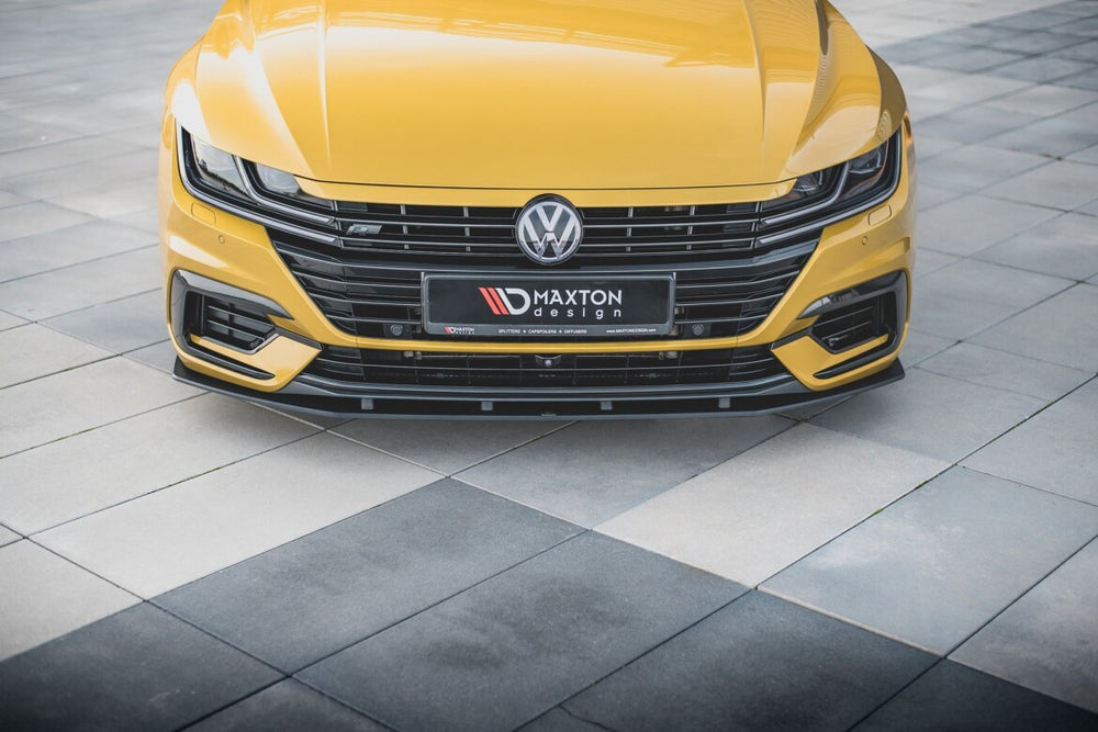Maxton Parts - Frontlippe passend für VW Arteon R-Line Limousine / Shooting Brake Mk1 schwarz matt