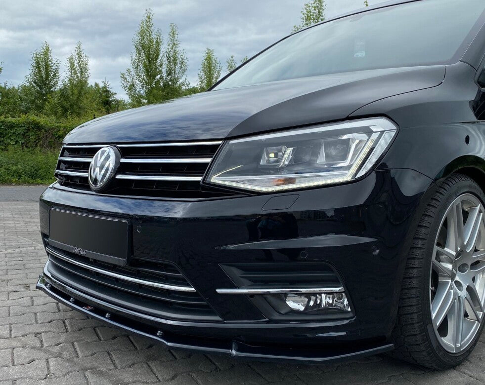 Maxton Parts - Frontlippe passend für VW Caddy Mk. 4 schwarz Hochglanz