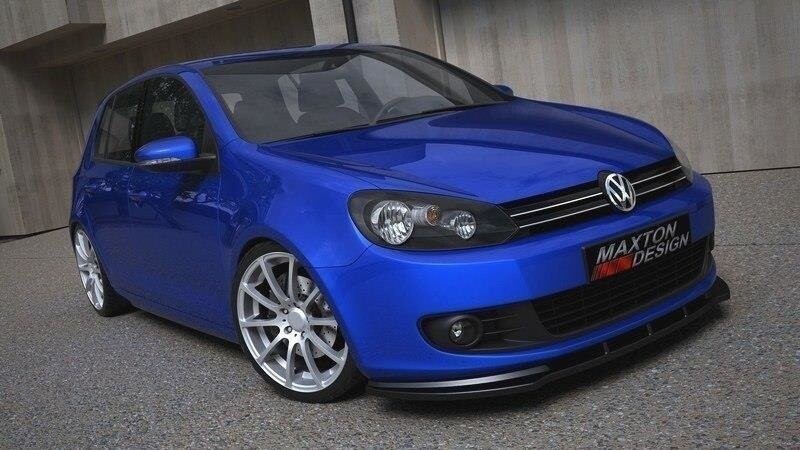 Maxton Parts - Frontlippe passend für VW Golf 6 schwarz Hochglanz (VW-GO-6-FD1-G)