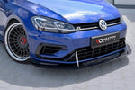 Maxton Parts - Frontlippe passend für VW Golf 7 R / R-Line FL schwarz matt
