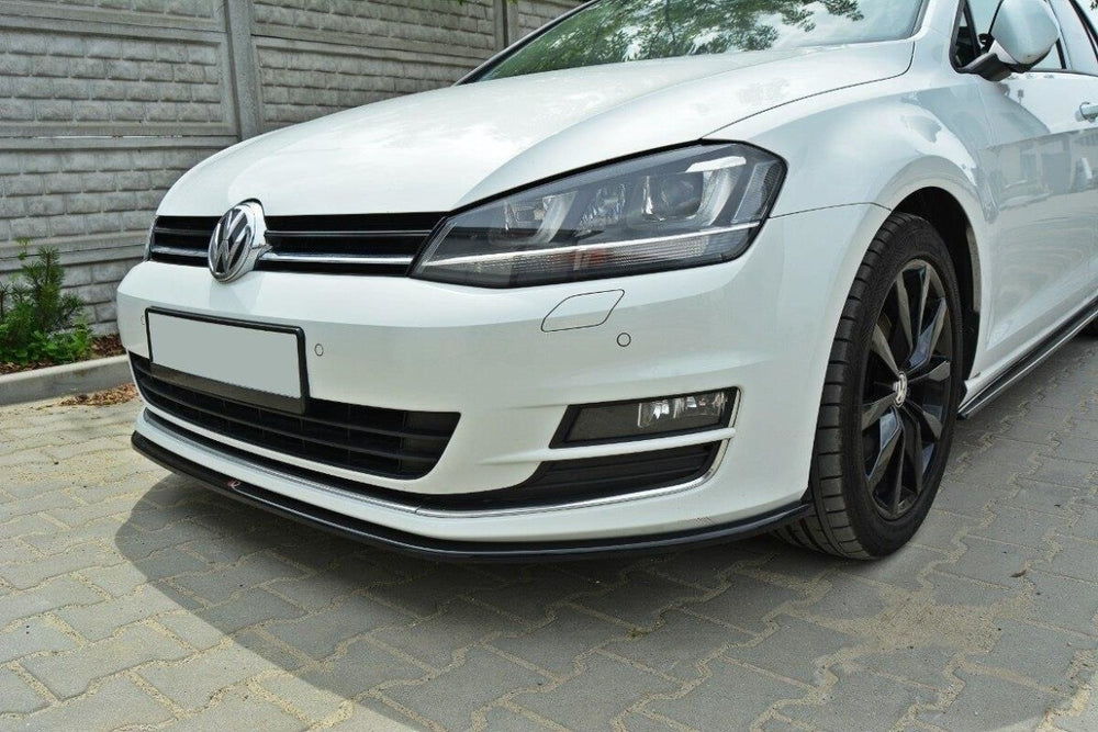 Maxton Parts - Frontlippe passend für VW Golf Mk7 schwarz Hochglanz (VW-GO-7-C-FD1-G)