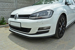 Maxton Parts - Frontlippe passend für VW Golf Mk7 schwarz Hochglanz (VW-GO-7-C-FD1-G)