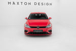 Maxton Parts - Frontlippe passend für VW Golf R / R-Line Mk7 FL rot Hochglanz