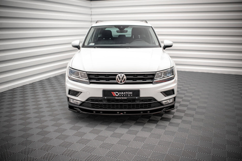 Maxton Parts - Frontlippe passend für VW Tiguan Mk2 schwarz Hochglanz