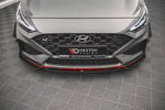 Maxton Parts - Frontlippe V.1 + Flaps passend für Hyundai I30 N / I30 N-Line Hatchback/Fastback Mk3 FL