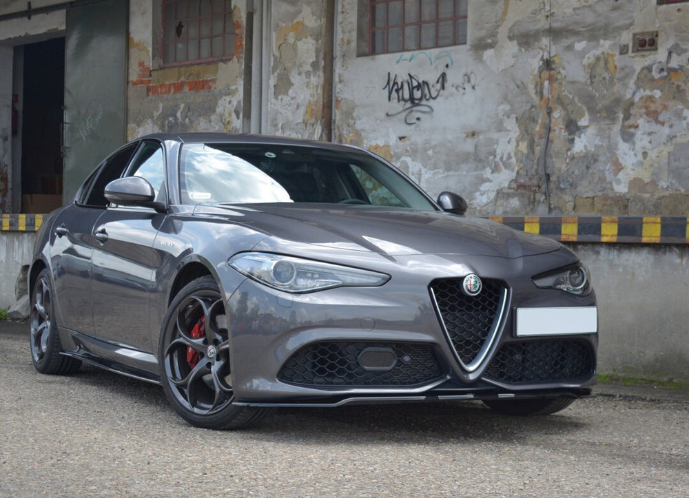 Maxton Parts - Frontlippe V.1 passend für Alfa Romeo GIULIA VELOCE schwarz Hochglanz