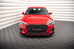 Maxton Parts - Frontlippe V.1 passend für Audi A3 8Y schwarz Hochglanz