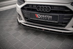 Maxton Parts - Frontlippe V.1 passend für Audi A4 B9 FL schwarz Hochglanz