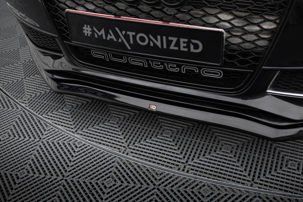 Maxton Parts - Frontlippe V.1 passend für Audi A4 S-Line / S4 B8 FL schwarz Hochglanz