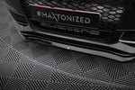 Maxton Parts - Frontlippe V.1 passend für Audi A4 S-Line / S4 B8 FL schwarz Hochglanz