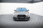 Maxton Parts - Frontlippe V.1 passend für Audi A6 / A6 C7 S-line/ S6 C7 FL schwarz Hochglanz