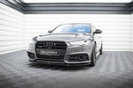 Maxton Parts - Frontlippe V.1 passend für Audi A6 / A6 C7 S-line/ S6 C7 FL schwarz Hochglanz
