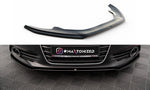 Maxton Parts - Frontlippe V.1 passend für Audi A6 C7 schwarz Hochglanz