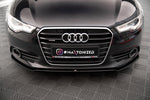 Maxton Parts - Frontlippe V.1 passend für Audi A6 C7 schwarz Hochglanz