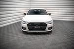 Maxton Parts - Frontlippe V.1 passend für Audi A6 C8 schwarz Hochglanz
