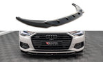 Maxton Parts - Frontlippe V.1 passend für Audi A6 C8 schwarz Hochglanz