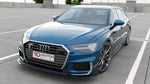 Maxton Parts - Frontlippe V.1 passend für Audi A6 S-Line / S6 C8 / C8 FL schwarz Hochglanz