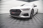 Maxton Parts - Frontlippe V.1 passend für Audi A7 C8 schwarz Hochglanz