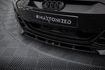 Maxton Parts - Frontlippe V.1 passend für Audi e-Tron GT / RS GT Mk1 schwarz Hochglanz