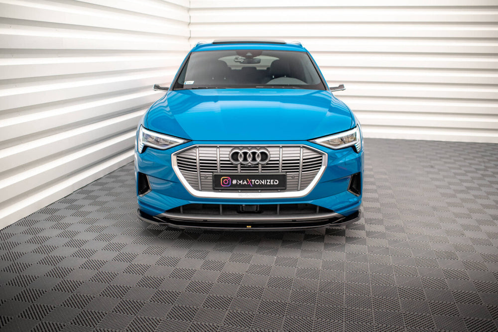 Maxton Parts - Frontlippe V.1 passend für Audi e-tron schwarz Hochglanz