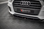 Maxton Parts - Frontlippe V.1 passend für Audi Q3 Sport 8U FL schwarz Hochglanz