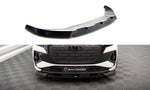 Maxton Parts - Frontlippe V.1 passend für Audi Q4 e-tron Sportback S-line Mk1 schwarz Hochglanz