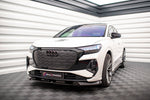 Maxton Parts - Frontlippe V.1 passend für Audi Q4 e-tron Sportback S-line Mk1 schwarz Hochglanz