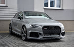 Maxton Parts - Frontlippe V.1 passend für Audi RS3 8V FL Limousine schwarz Hochglanz