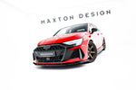Maxton Parts - Frontlippe V.1 passend für Audi RS3 Sportback 8Y FL schwarz Hochglanz