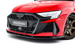 Maxton Parts - Frontlippe V.1 passend für Audi RS3 Sportback 8Y FL schwarz Hochglanz