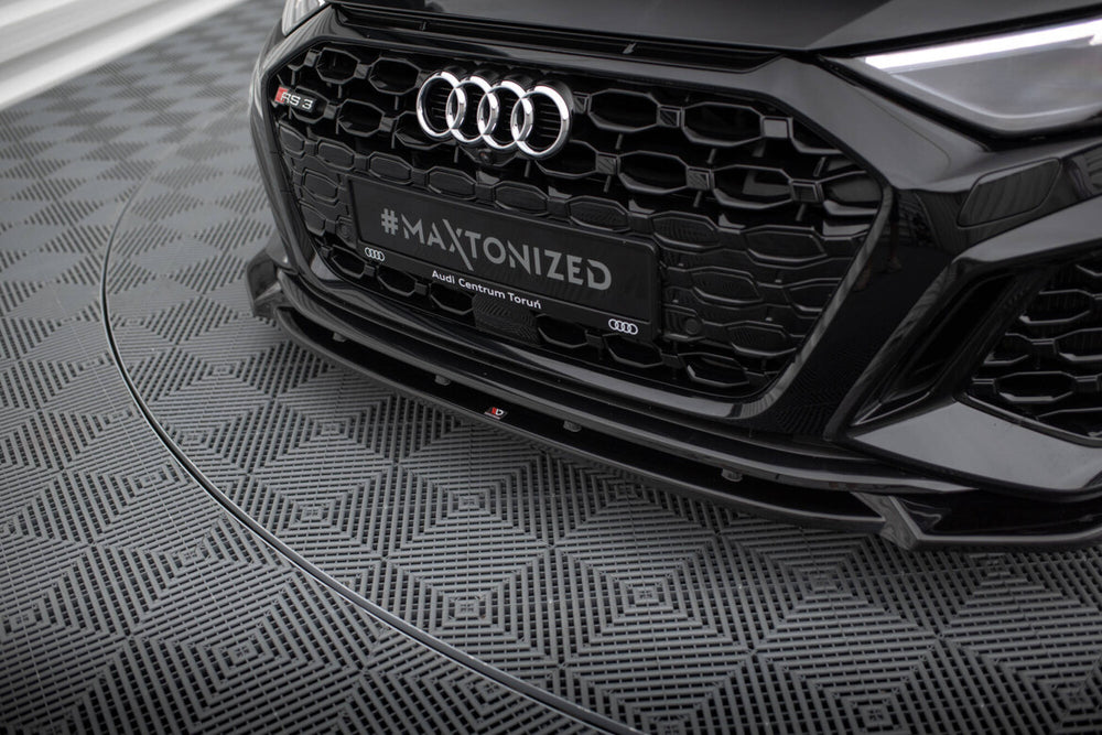 Maxton Parts - Frontlippe V.1 passend für Audi RS3 Sportback 8Y schwarz Hochglanz